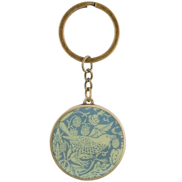 HMB Arts & Crafts William Morris Sage porte-clés métal vert