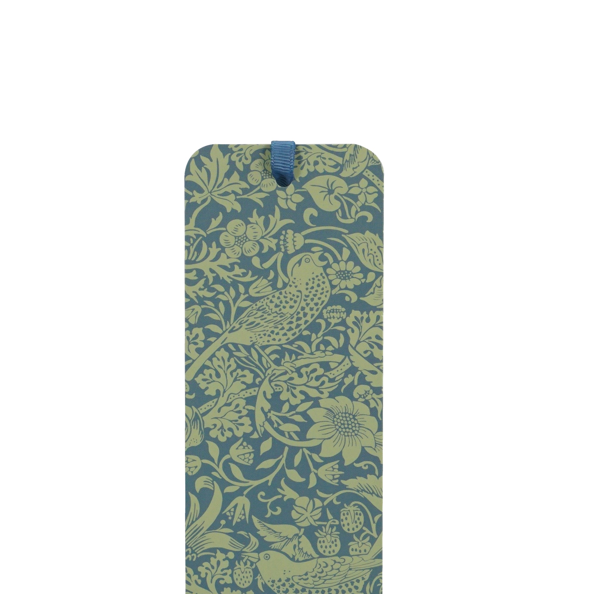 William Morris Strawberry Thief marque-page papier vert sauge