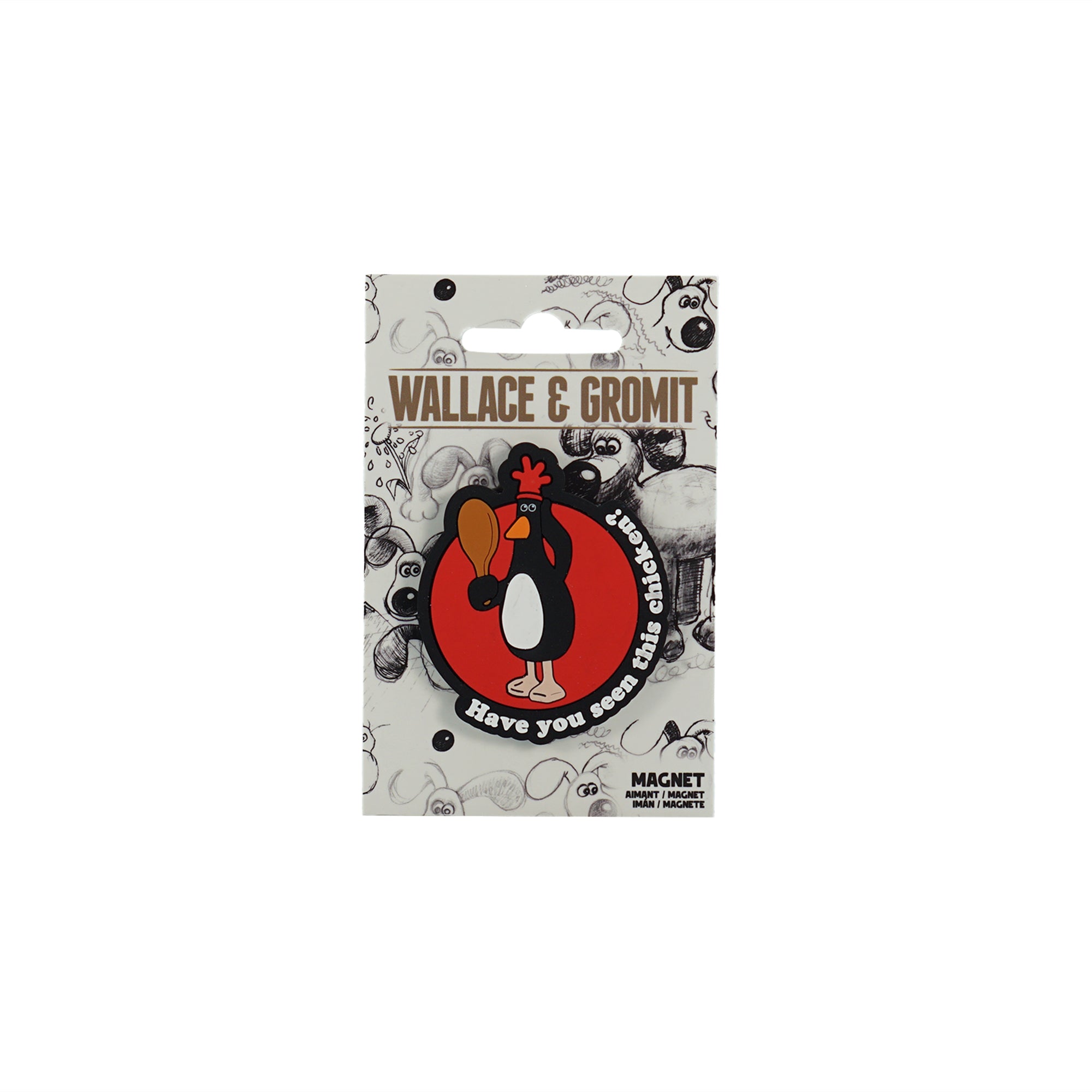 Wallace & Gromit Feathers aimant frigo PVC