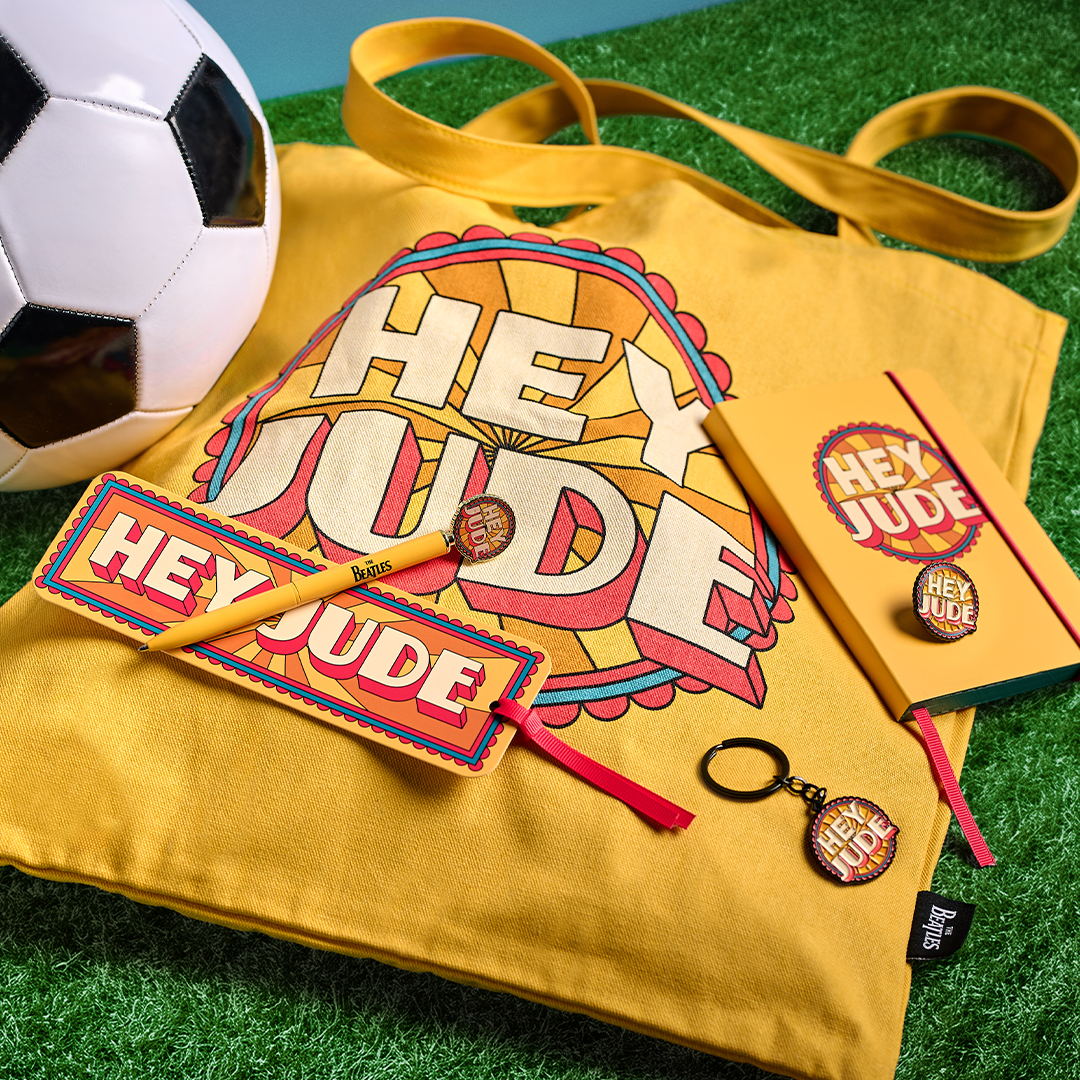 HMB The Beatles Hey Jude tote bag coton recyclé jaune