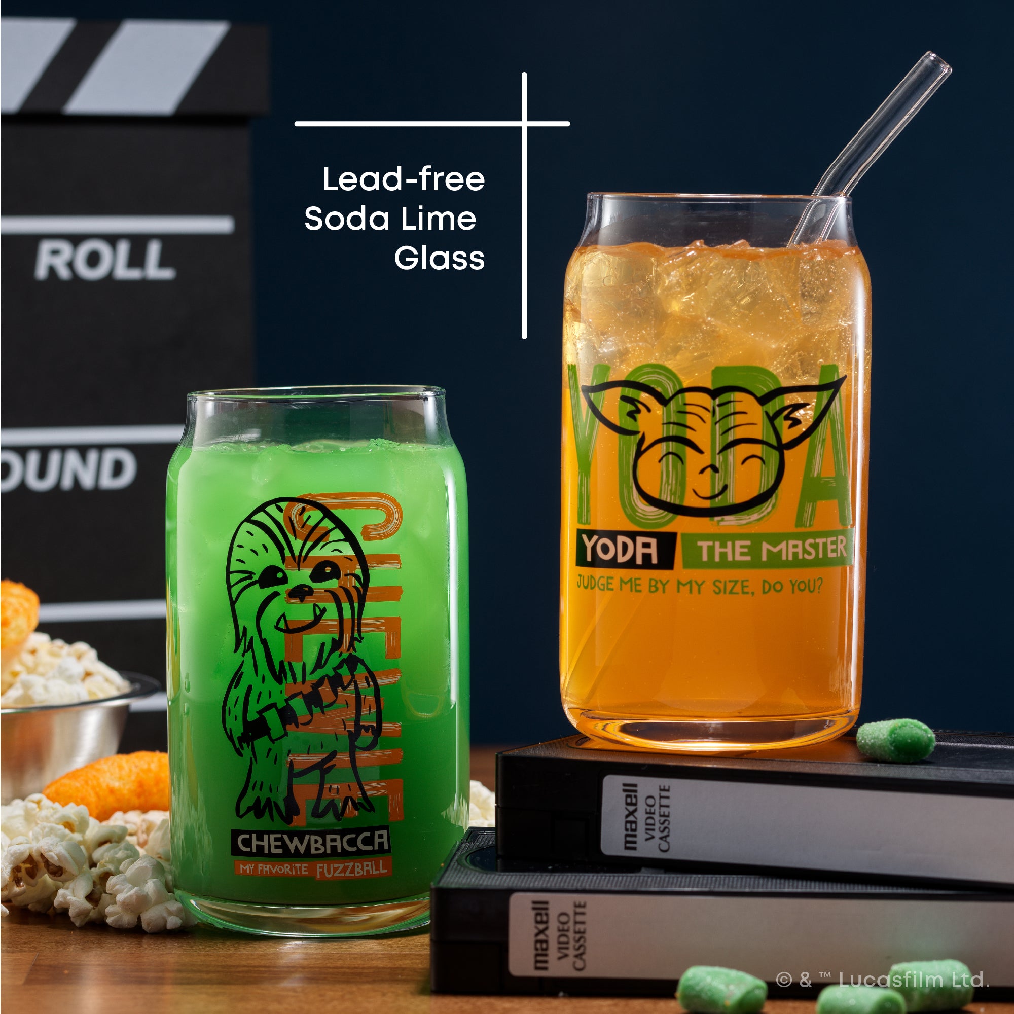 JoyJolt Star Wars Now Playing verres lot de 4 canette 47 cl