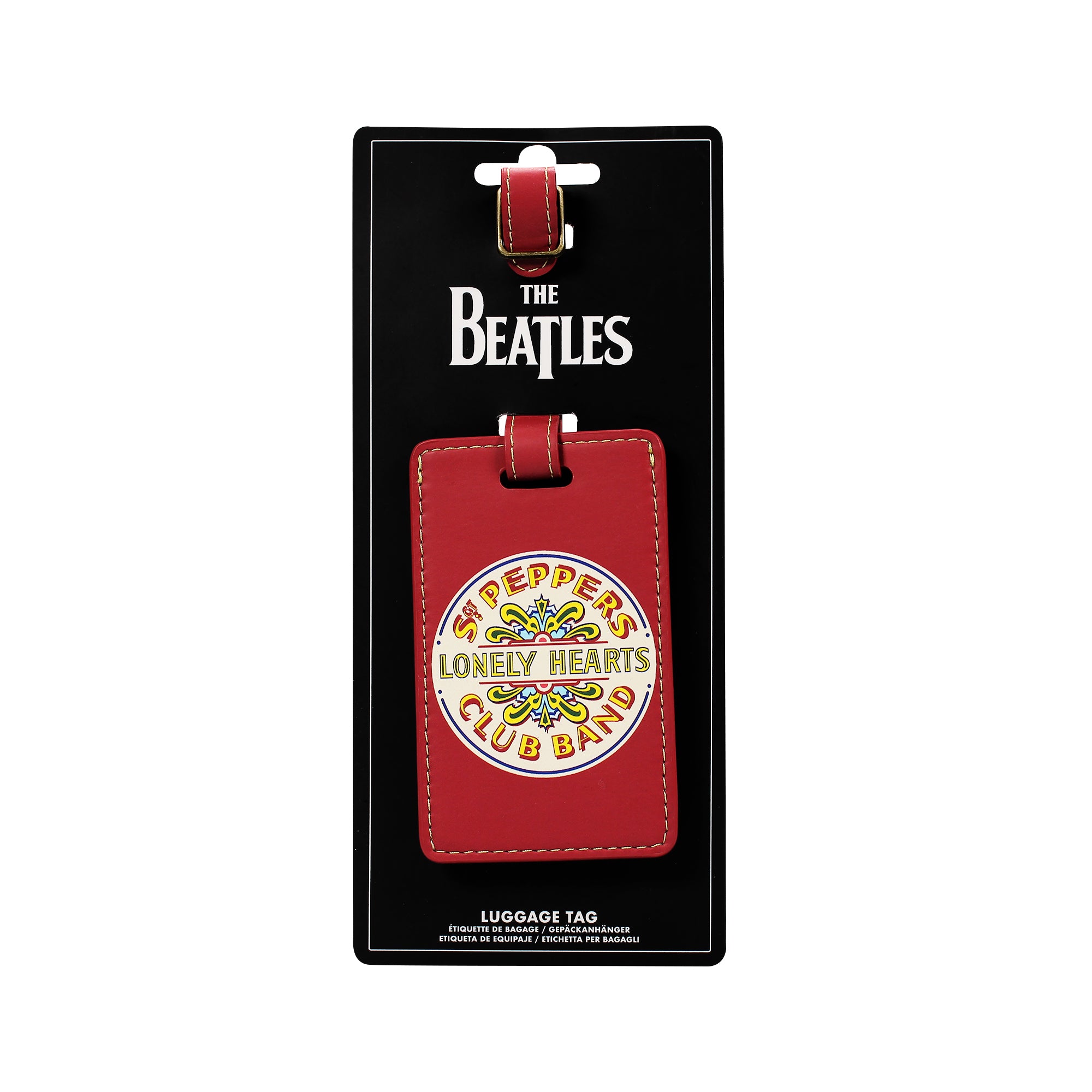 HMB Beatles Sgt. Pepper étiquette valise cuir vegan