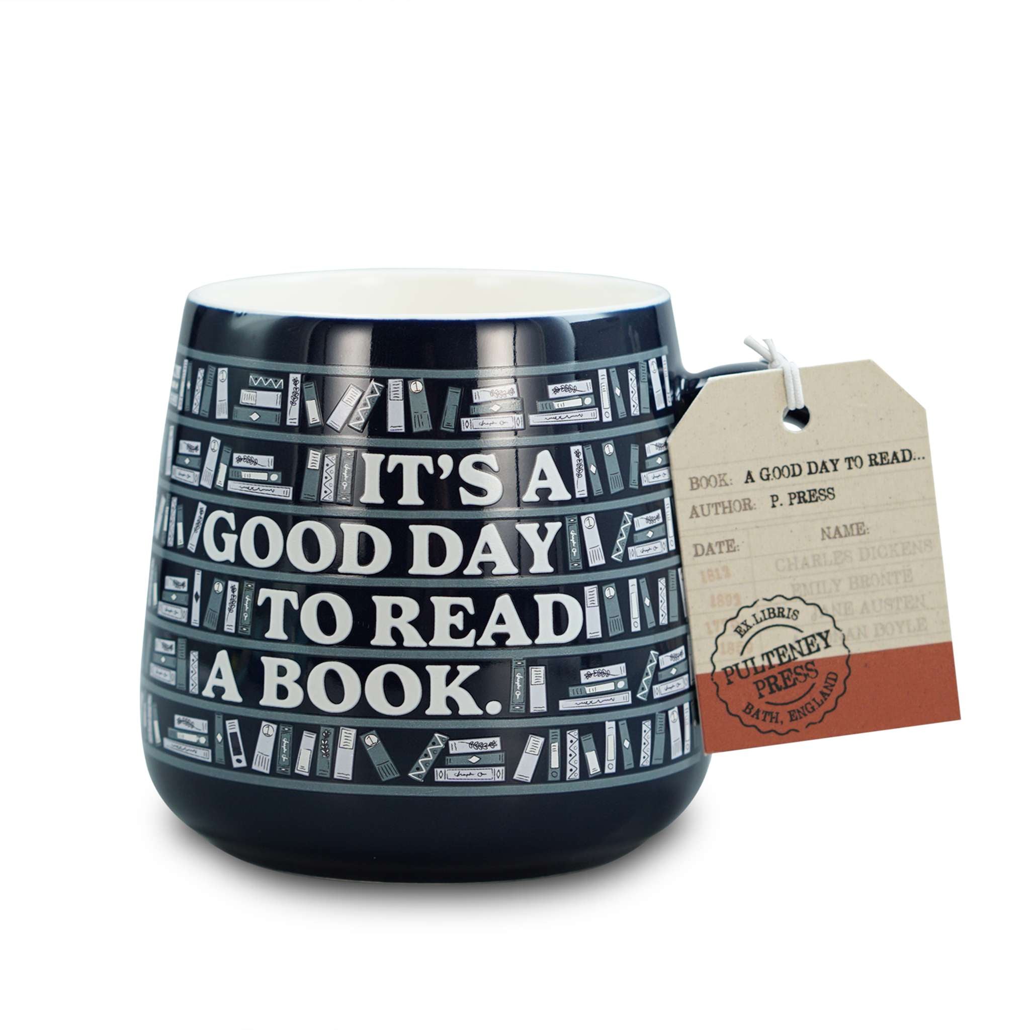Pulteney Press Good Day To Read mug 37 cl bleu