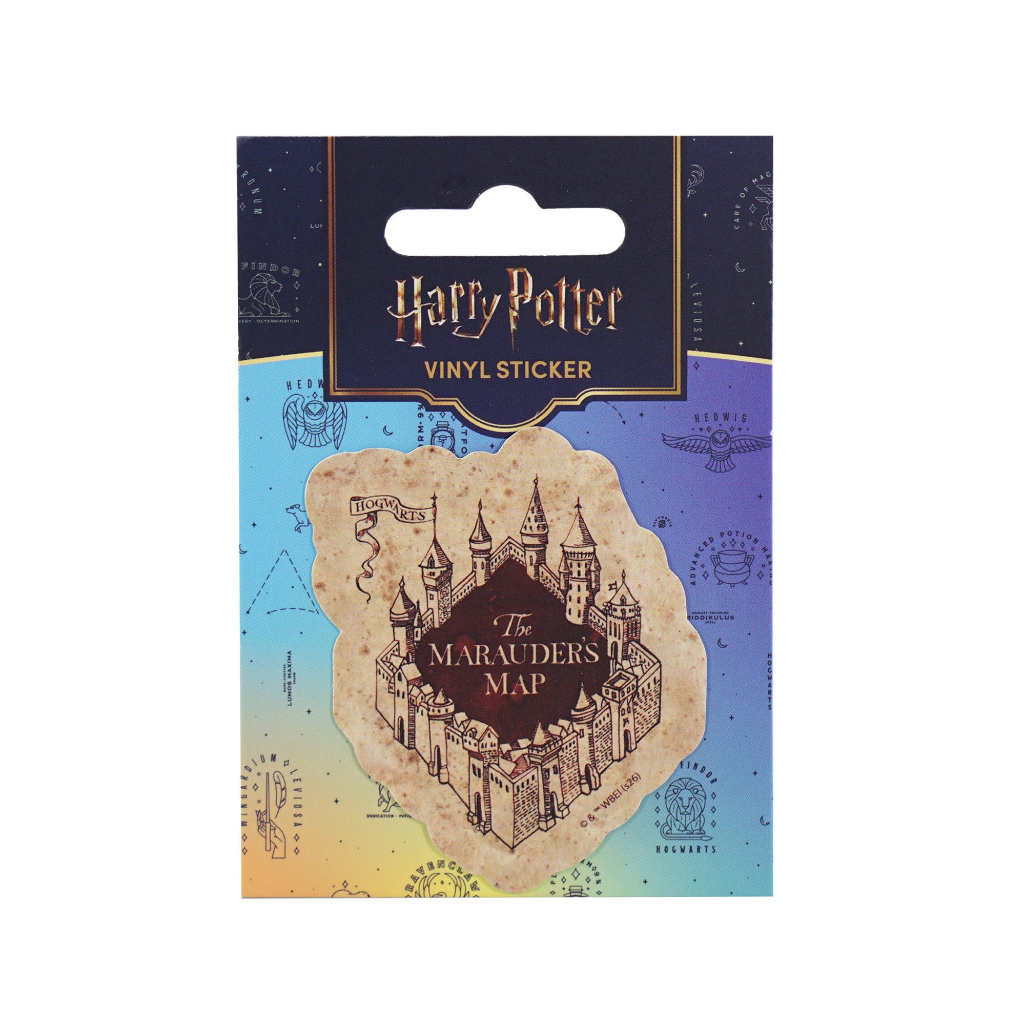 Harry Potter sticker Carte du Maraudeur vinyle 10 cm