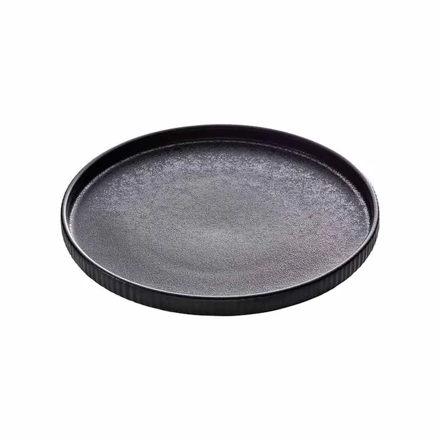 Artis Nara Black assiette relief 21 cm noire