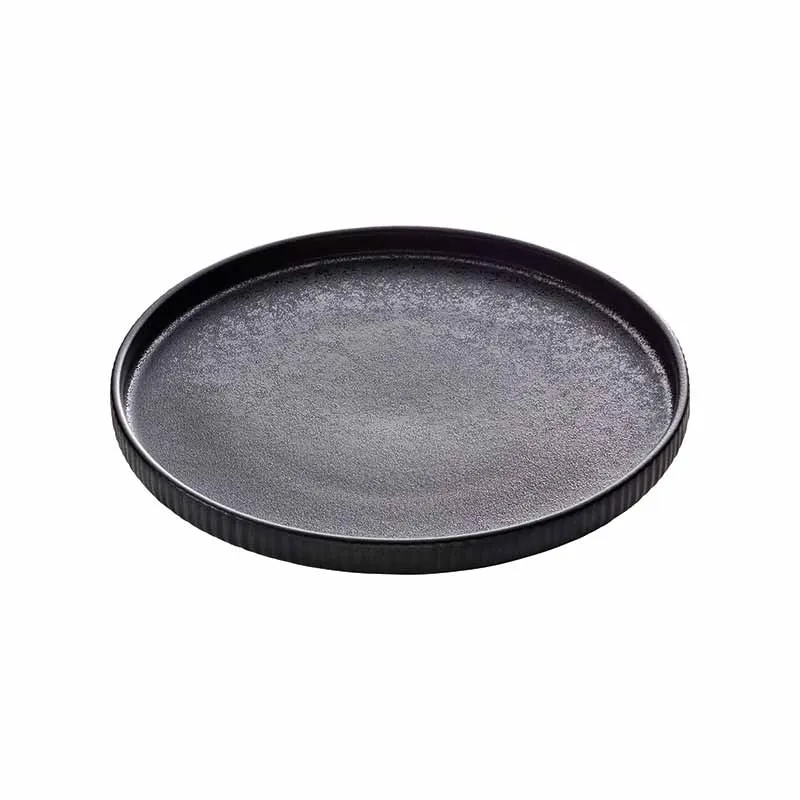 Artis Nara Black assiette relief 21 cm noire