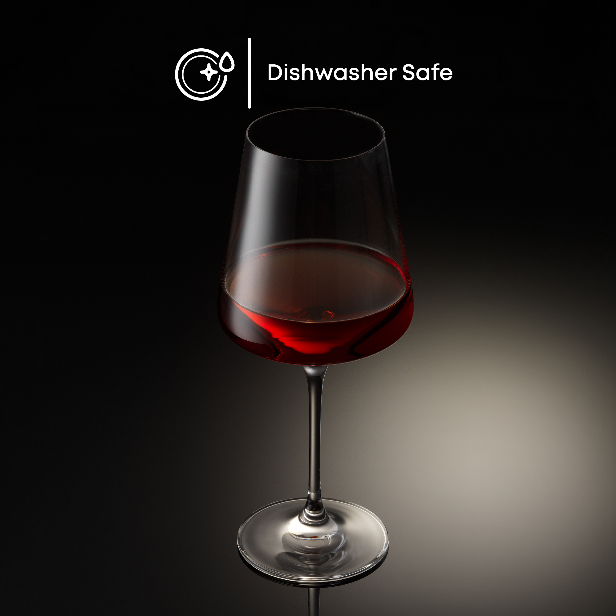 JoyJolt Sidney Burgundy verres à vin rouge lot de 4 cristal