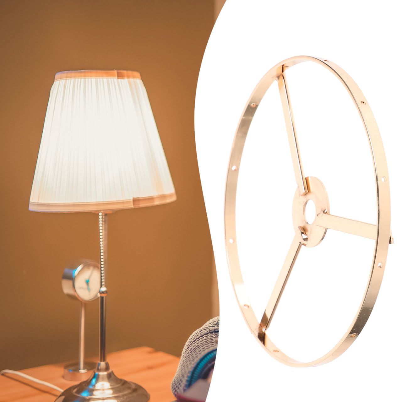 Alipis Anneau Support Abat-Jour Fer E27 13 cm