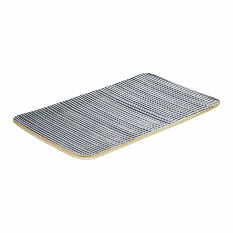 Artis Nara assiette ovale 30x18 cm grise