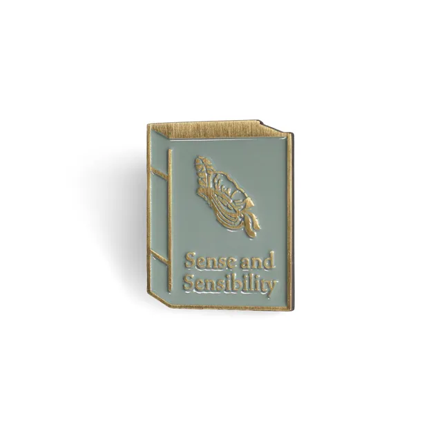 Jane Austen Sense & Sensibility pin's vert émail