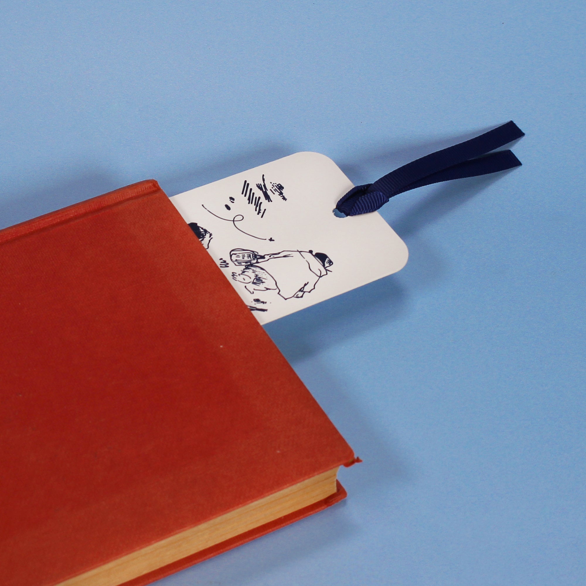 Paddington Bear marque-page papier blanc ruban