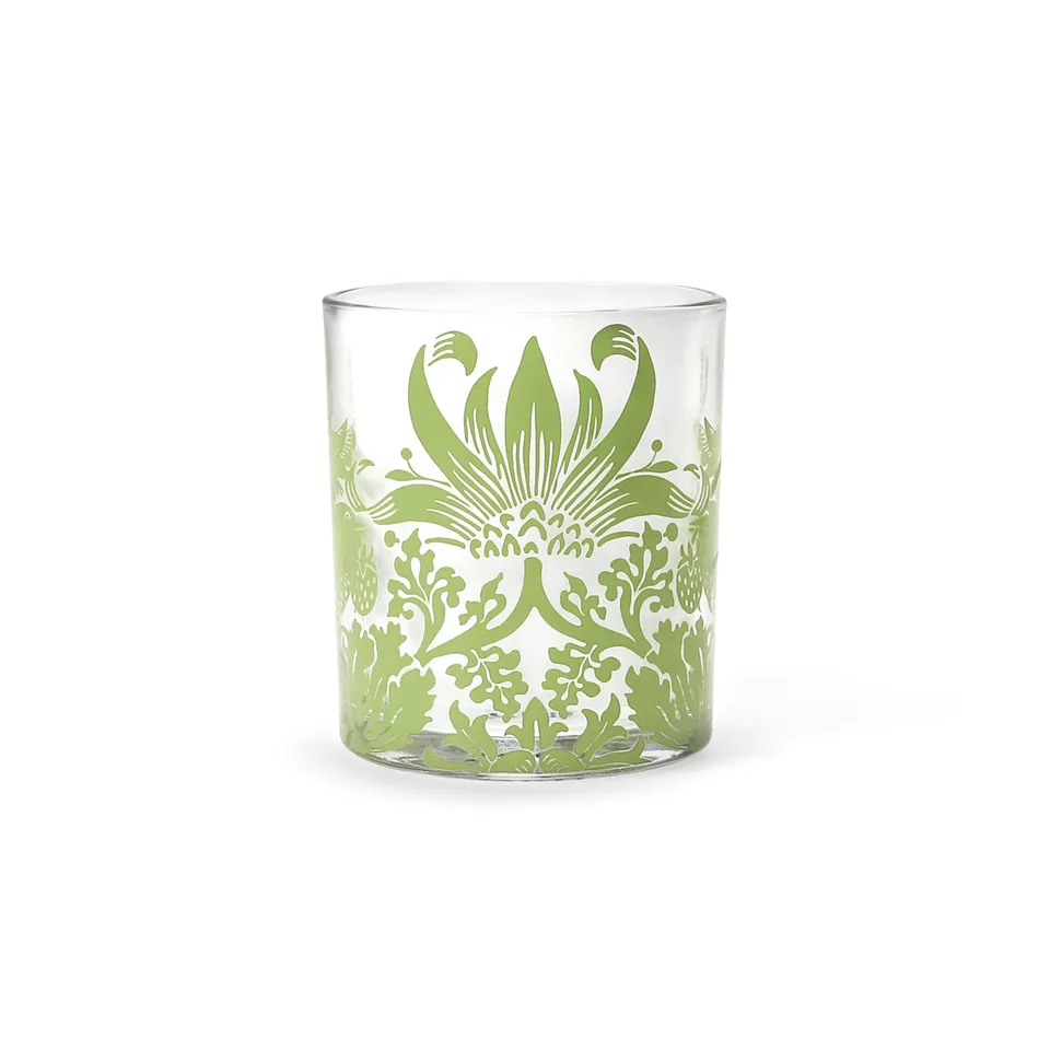 William Morris Strawberry Thief verre 30 cl sauge