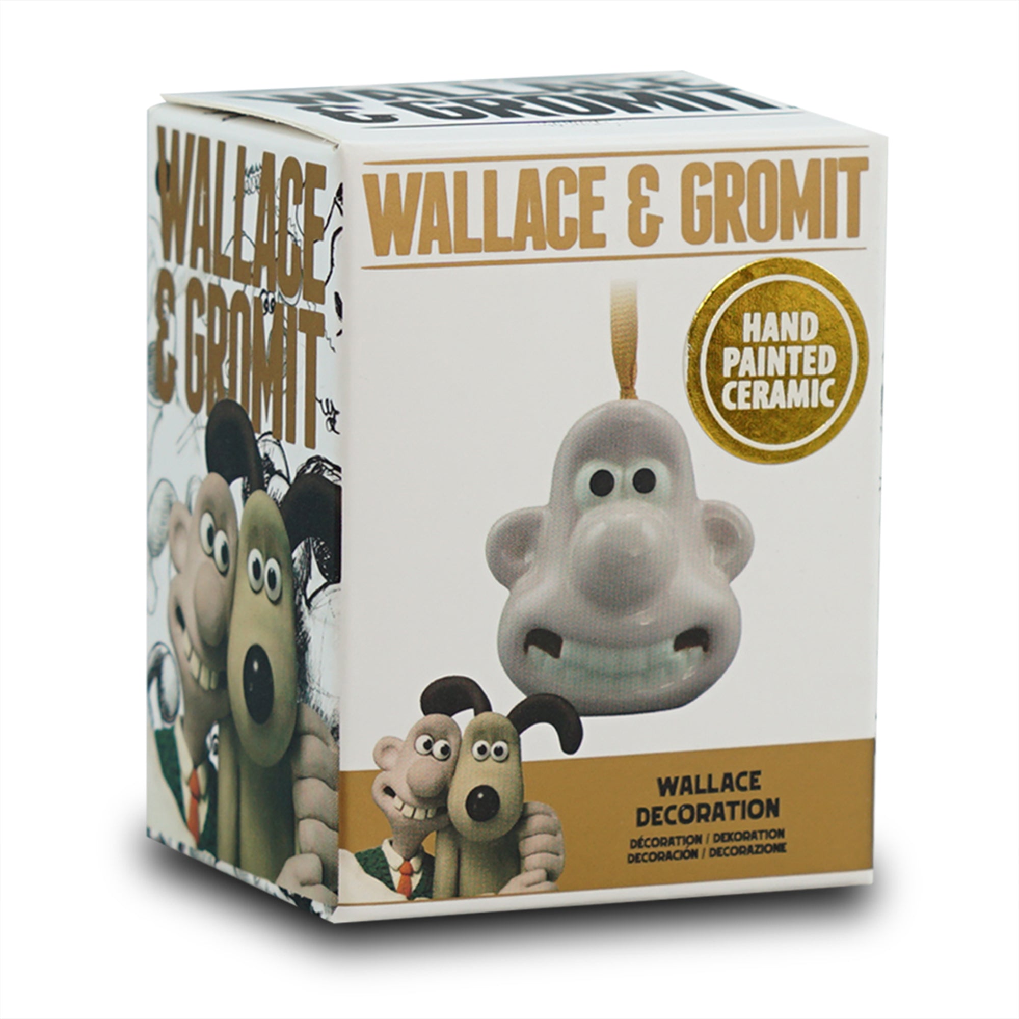 HMB Wallace and Gromit décoration céramique rose