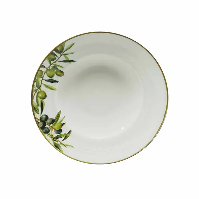 Artis Napoli Olive assiette à pâtes 26,5 cm creuse