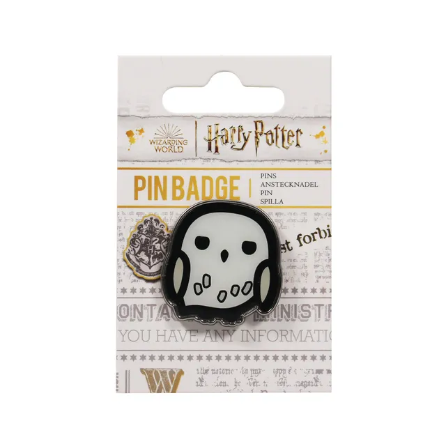 Harry Potter Hedwige kawaii pin's blanc