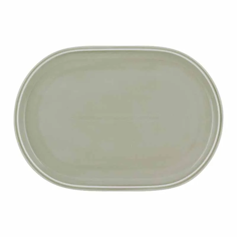 Artis Shiro Assiette ovale 30x19 cm émail