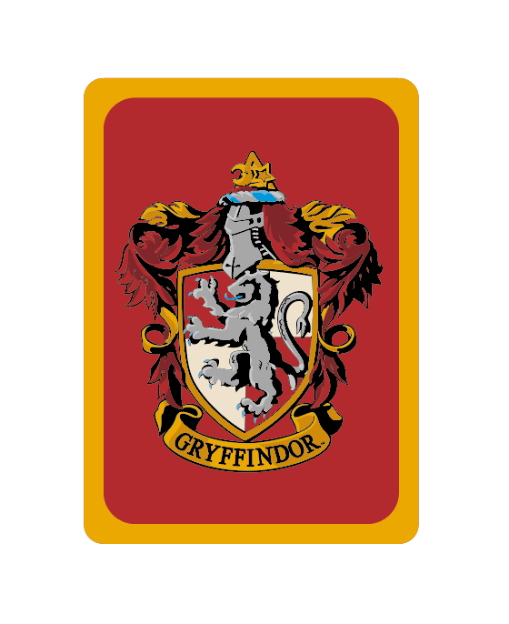 Harry Potter Gryffindor magnet métal blason rouge 9 cm