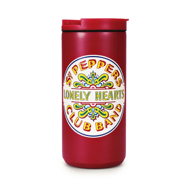 The Beatles Sgt. Pepper mug isotherme 35 cl rouge inox