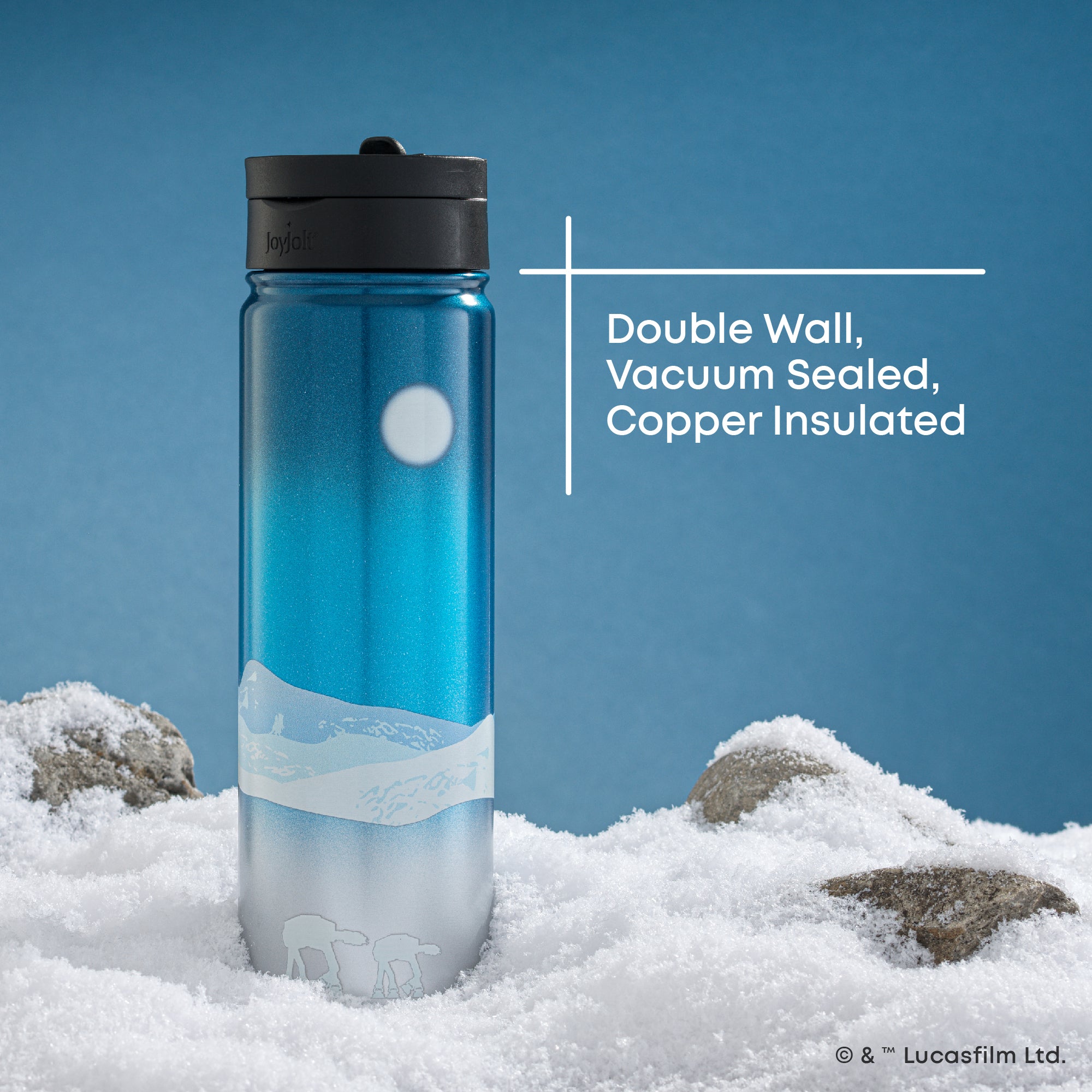 JoyJolt Destinations Hoth gourde isotherme 650 ml