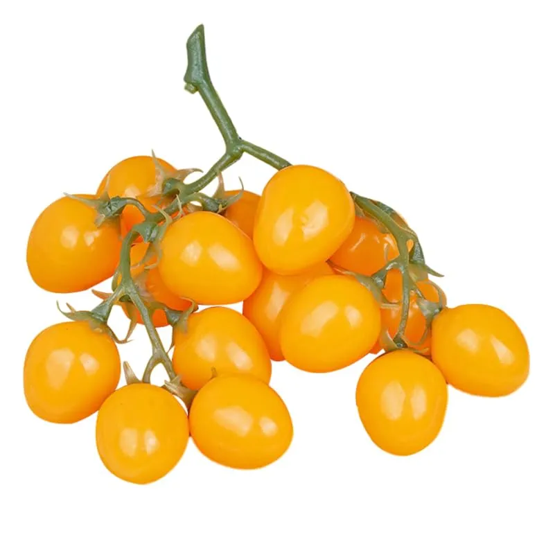 Alipis tomates cerises artificielles mousse jaunes
