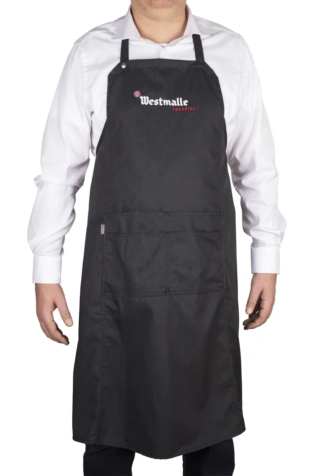 Westmalle tablier bavette denim gris 96 cm