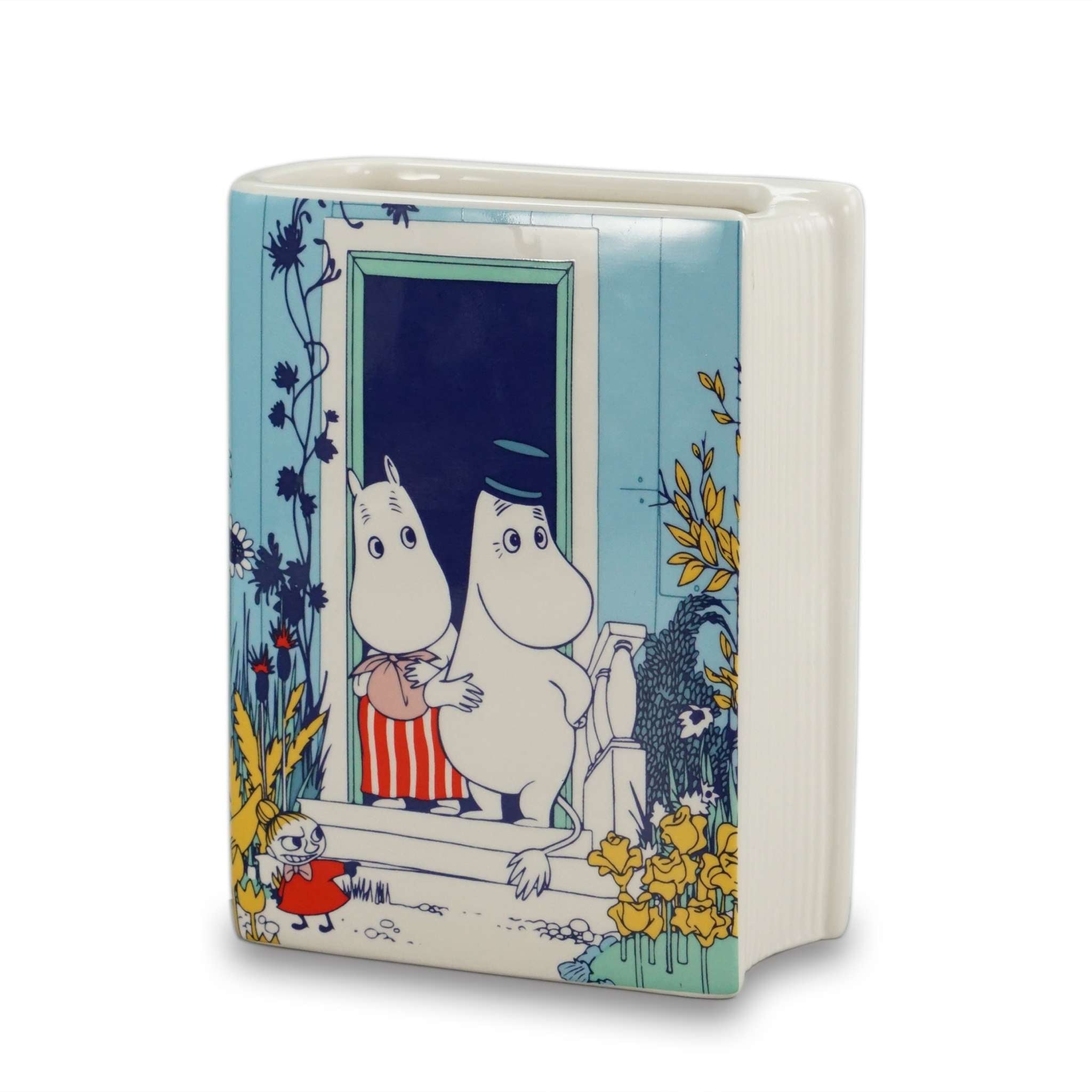 Moomin Riviera vase livre céramique 14 cm bleu