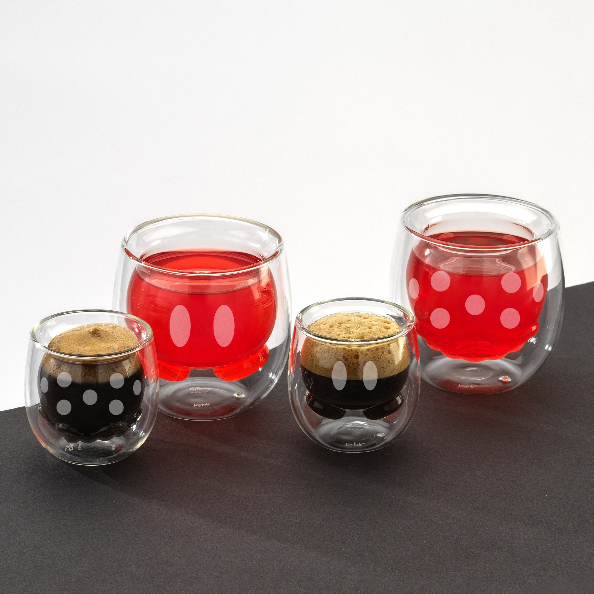 JoyJolt Disney Mickey Minnie mugs double paroi lot 2 22 cl