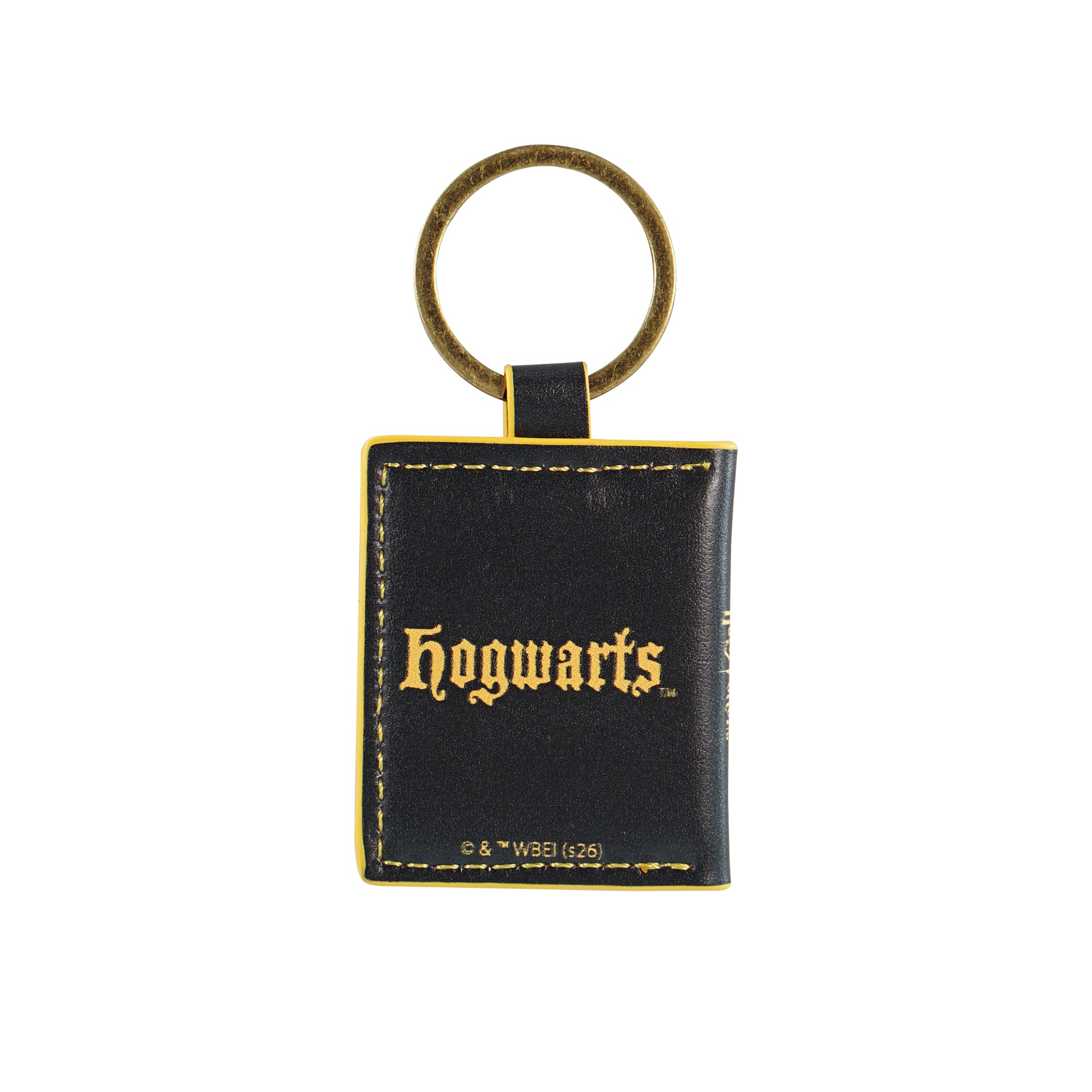 HMB Harry Potter Hogwarts porte-clés cuir vegan noir