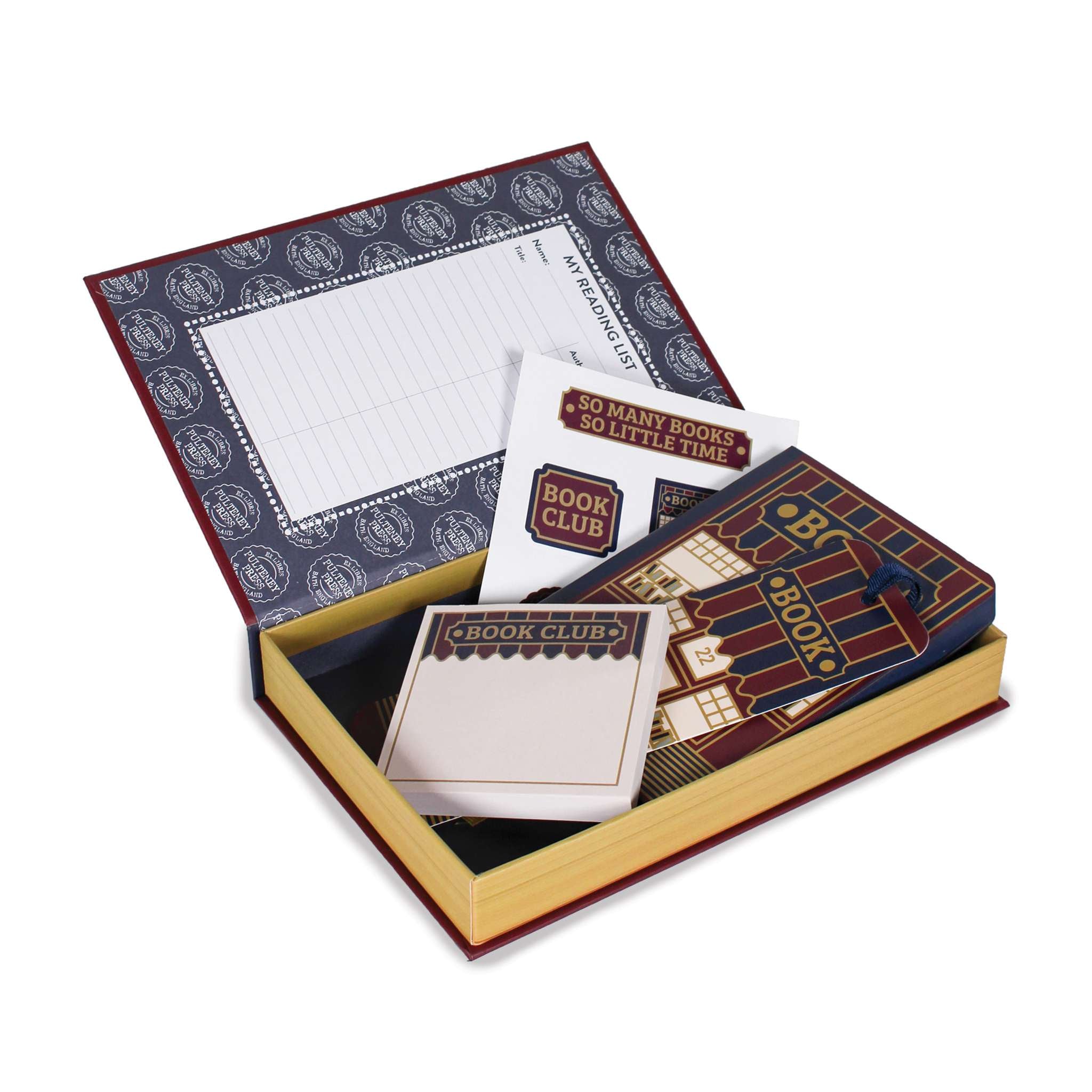 Pulteney Press Book Club coffret papeterie rouge