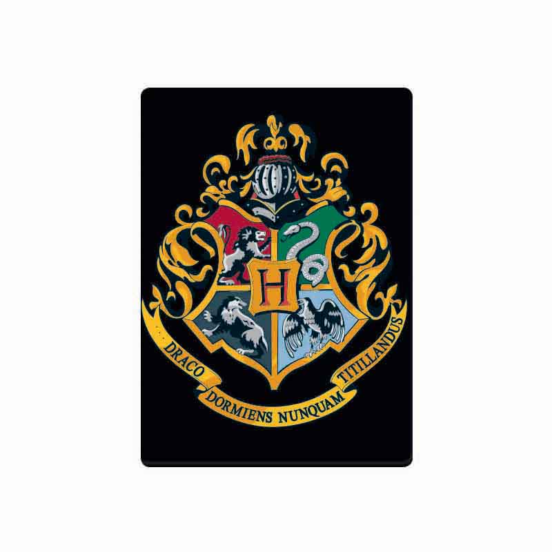 Harry Potter Hogwarts magnet blason noir 9 cm