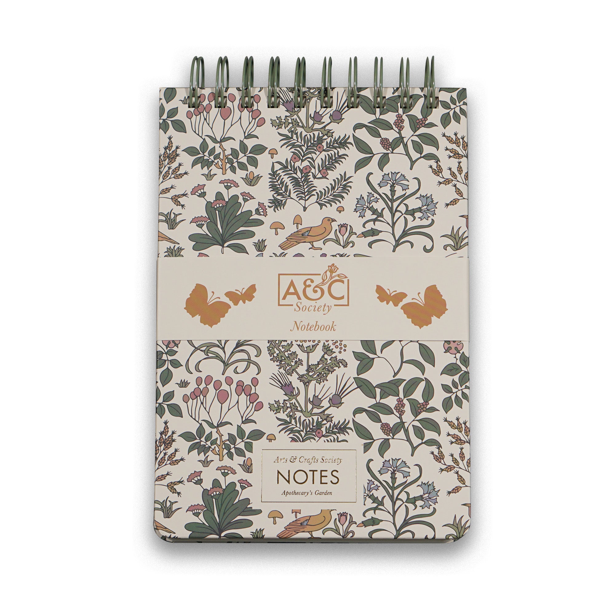 HMB Arts & Crafts Society Apothecary Garden carnet spirale A5 rigide