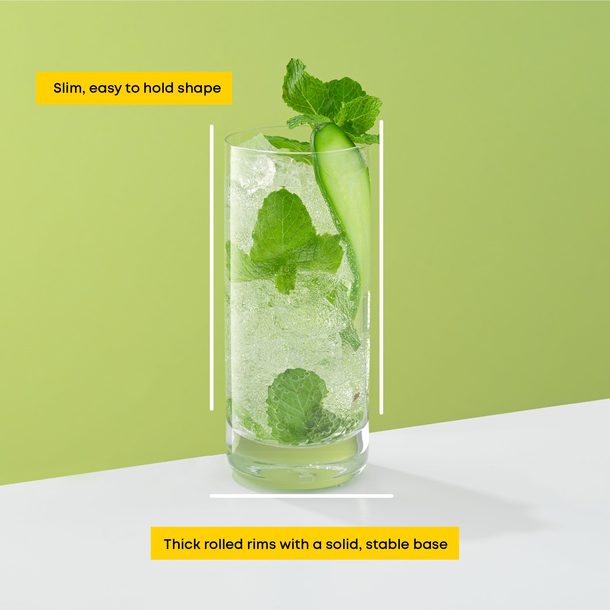 JoyJolt Faye Verre highball 38 cl lot 6 long drink