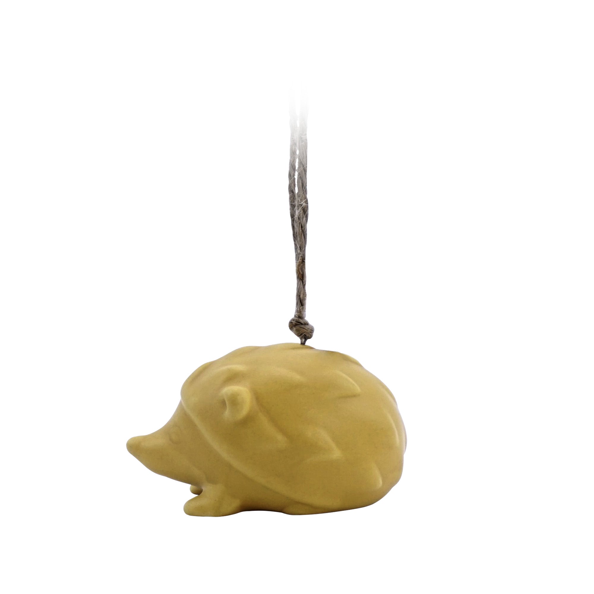 HMB Woodland Folk Yellow Hedgehog décoration à suspendre dolomite