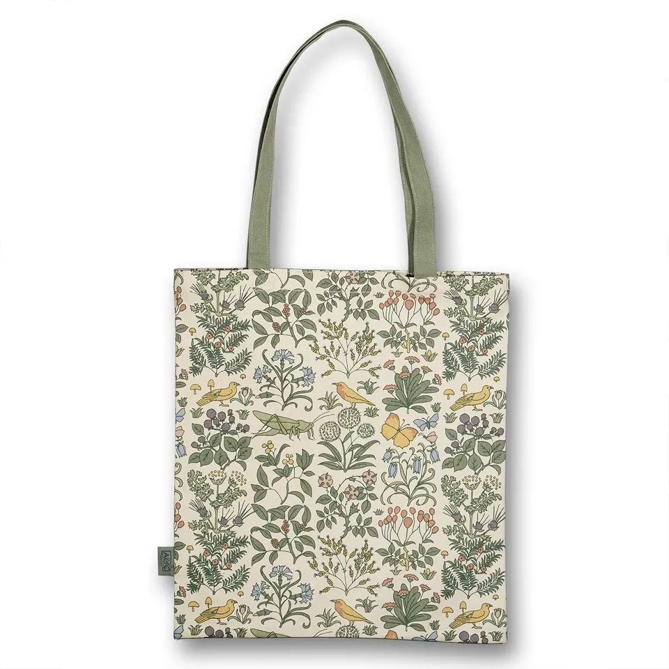 Arts Crafts Voysey Apothecary sac shopper vert