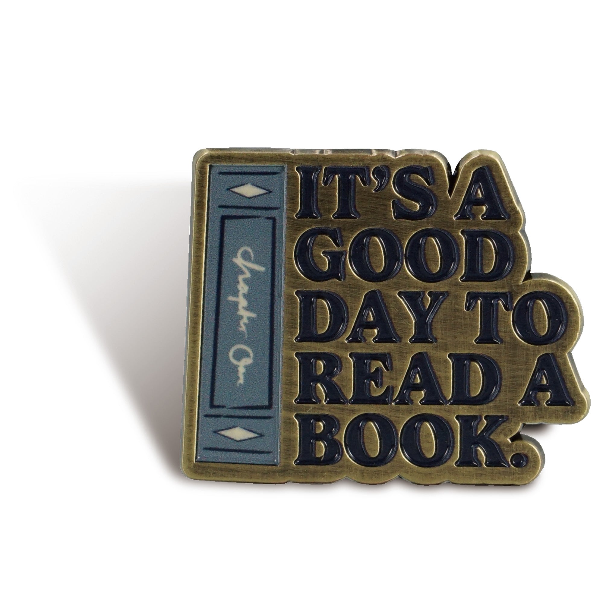 HMB Pulteney Press Good Day pin’s émail noir 3,8 cm