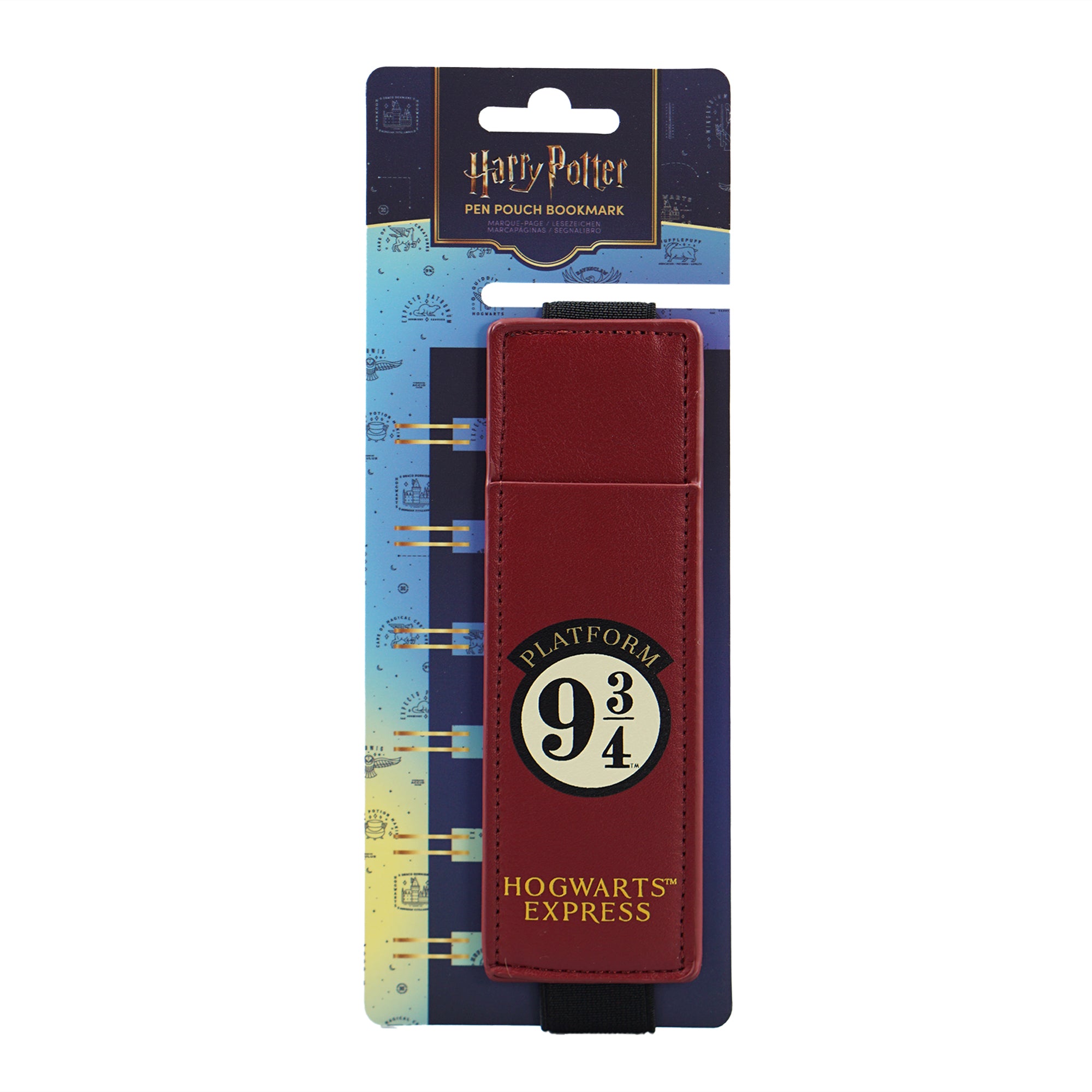 Harry Potter Platform 9 3/4 trousse stylos simili cuir rouge