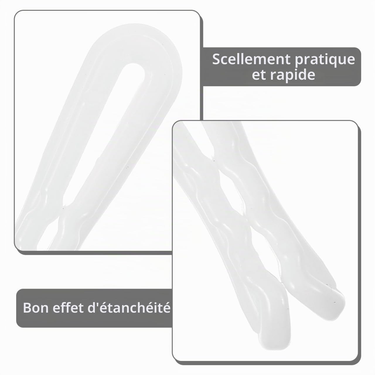 Alipis clips sac sous vide réutilisables lot 5