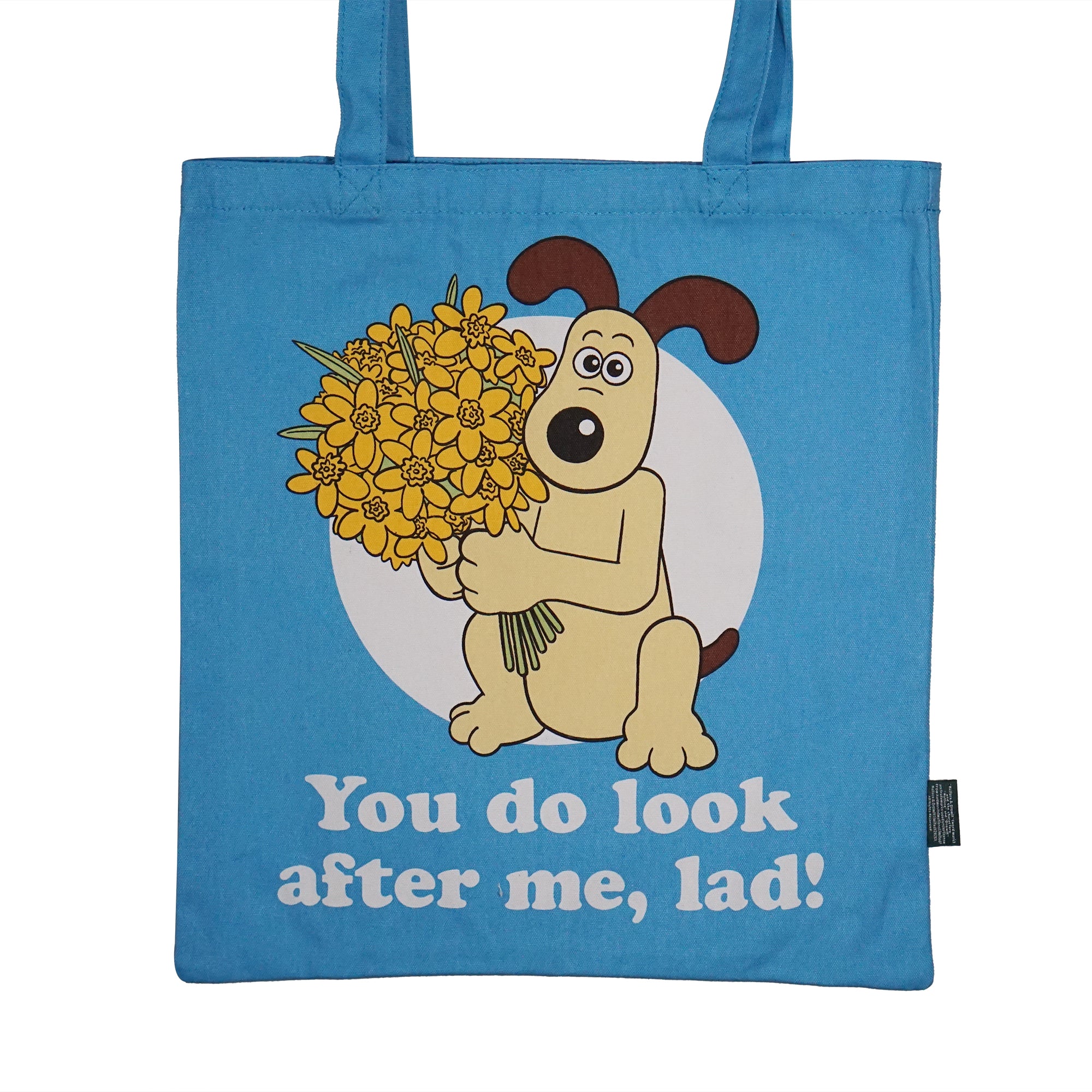Wallace & Gromit Gromit sac shopper coton recyclé bleu