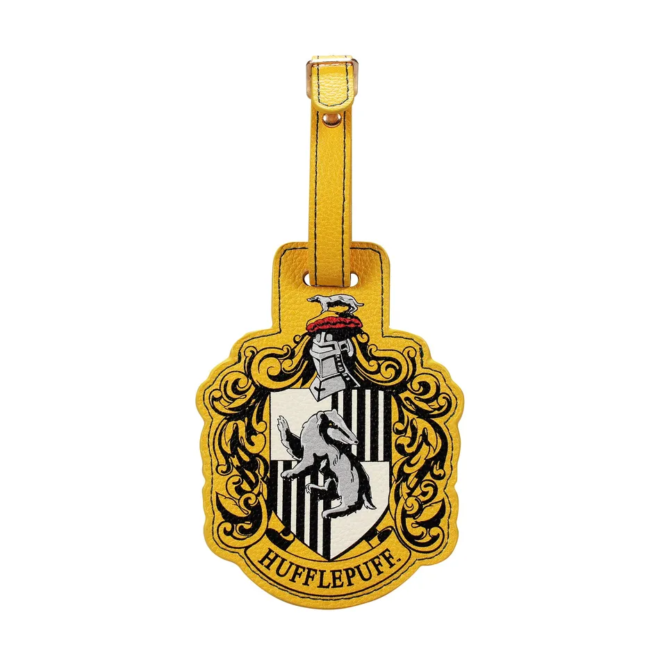 Harry Potter Poufsouffle étiquette valise jaune vegan