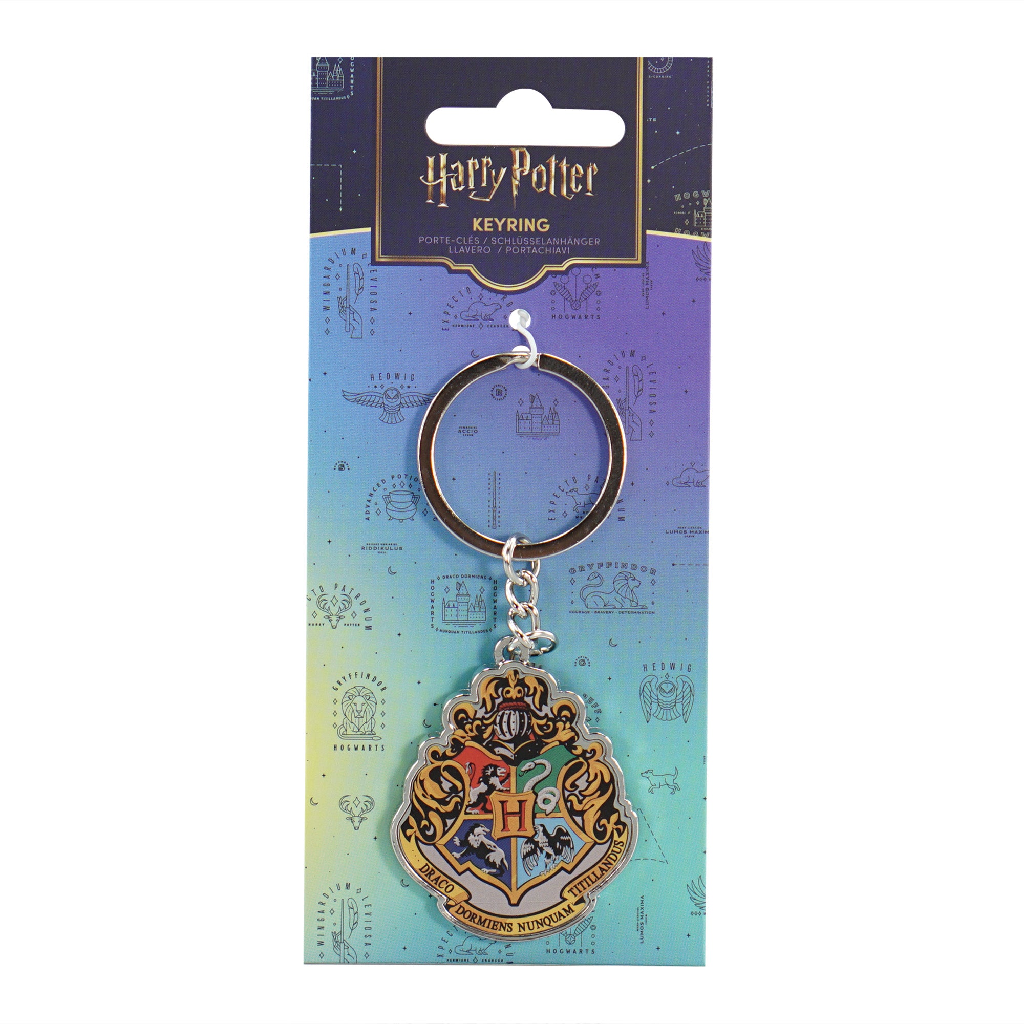 Harry Potter Hogwarts porte-clés métal jaune émail