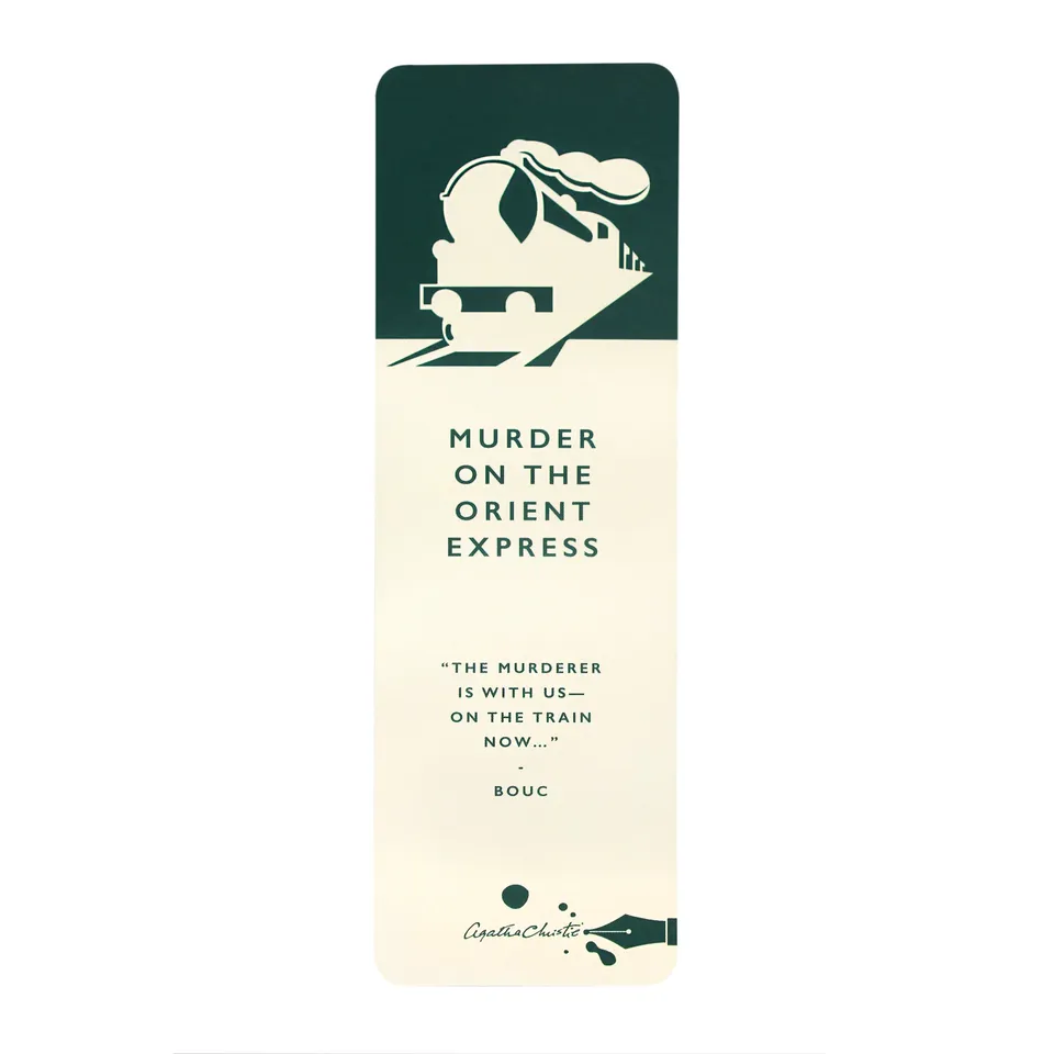 Agatha Christie Orient Express marque-page papier ruban