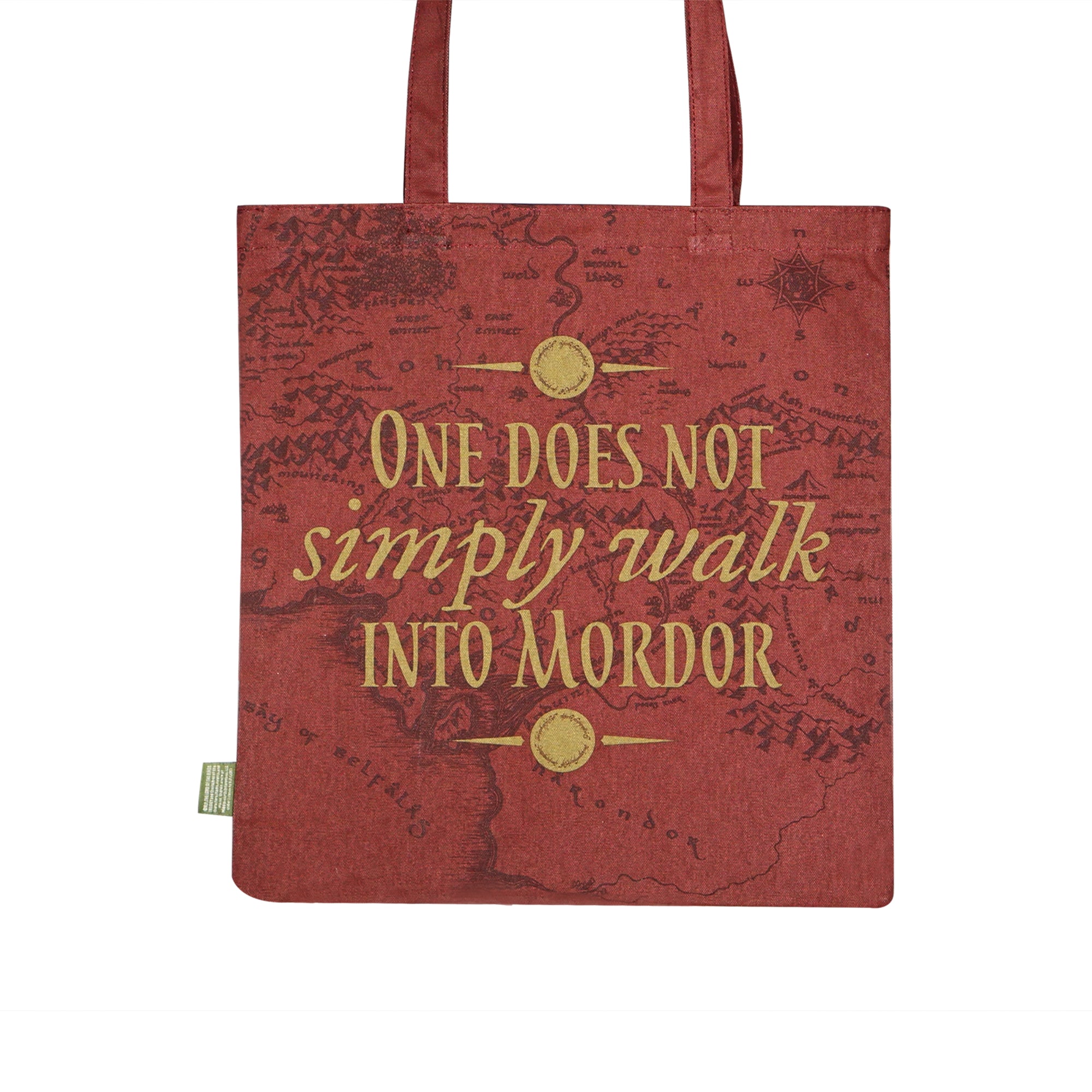 Le Seigneur des Anneaux tote bag coton recyclé rouge