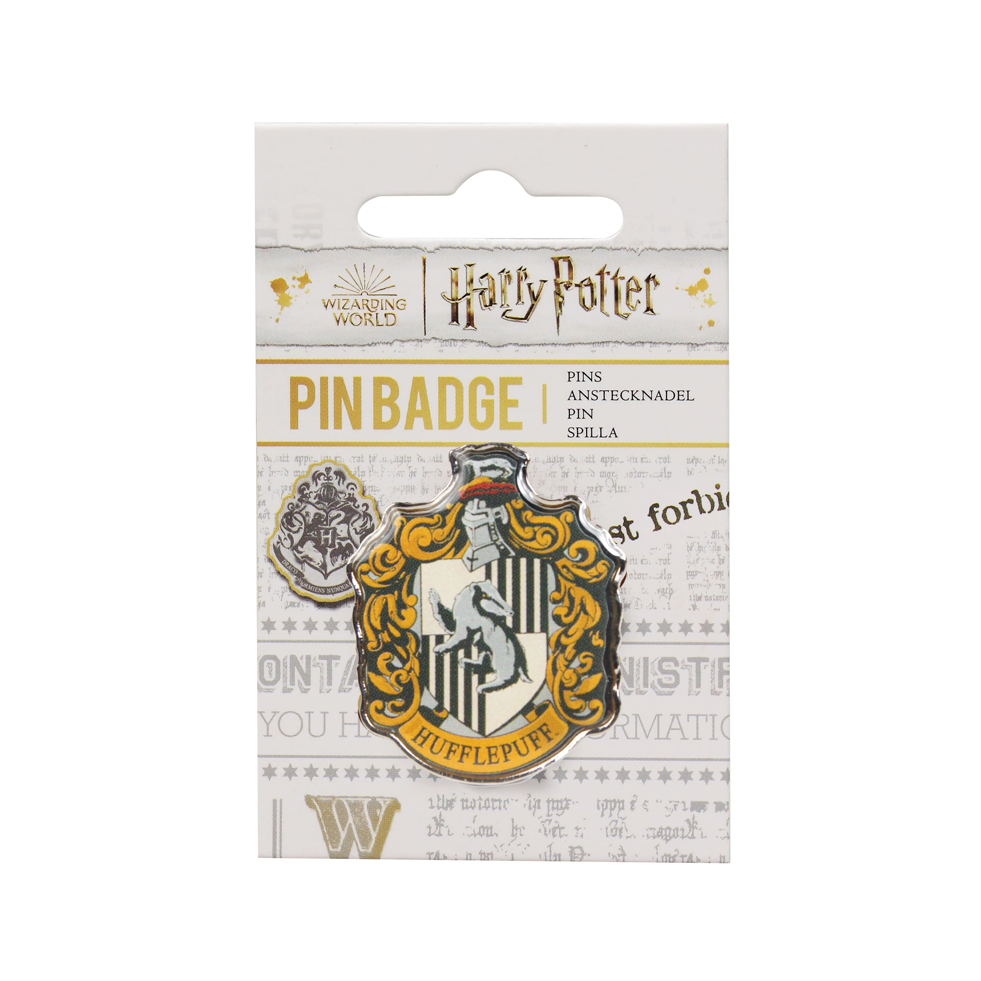 Harry Potter Hufflepuff pin's badge jaune émail