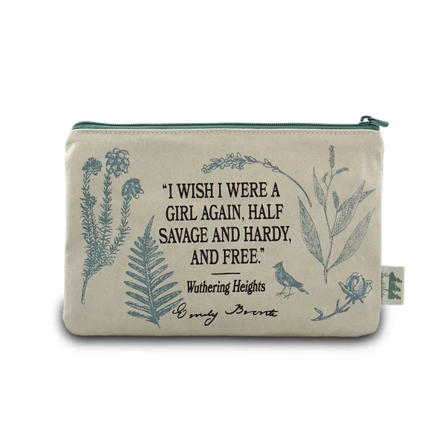 Brontë Sisters pochette coton recyclé 16x24 cm crème