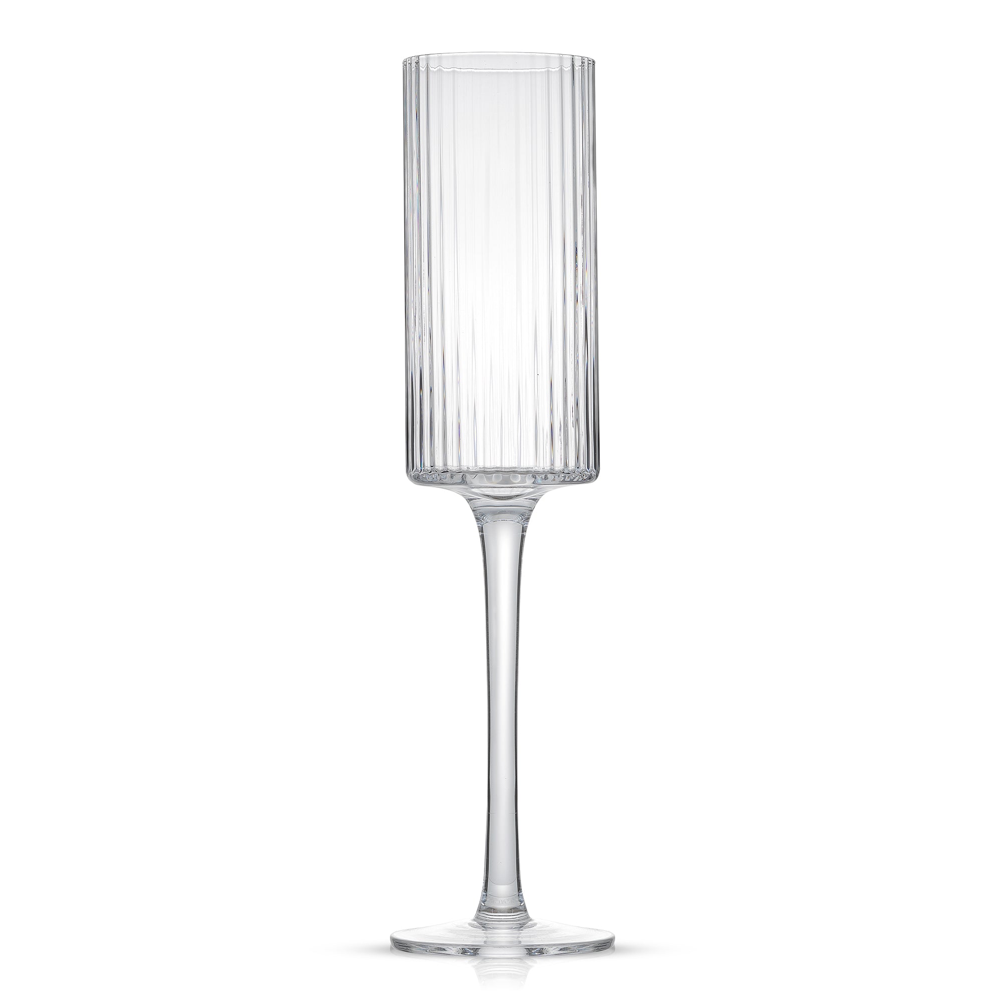 JoyJolt Elle Fluted Cylinder flûte à champagne 17cl lot 2