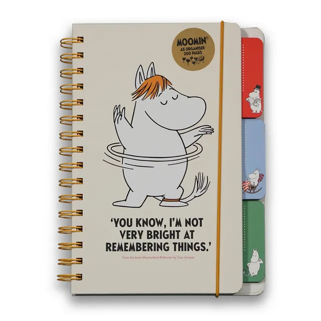 Moomin In a Spin carnet spirale A5 multicolore
