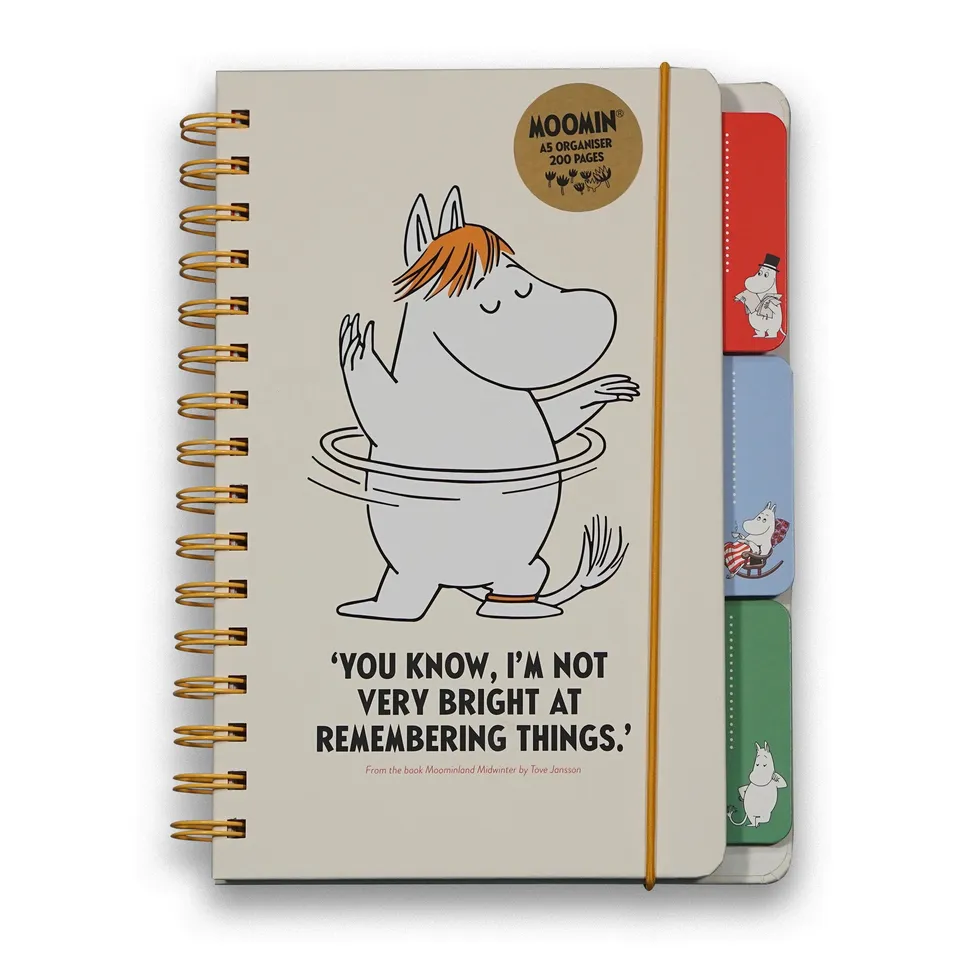 Moomin In a Spin carnet spirale A5 multicolore