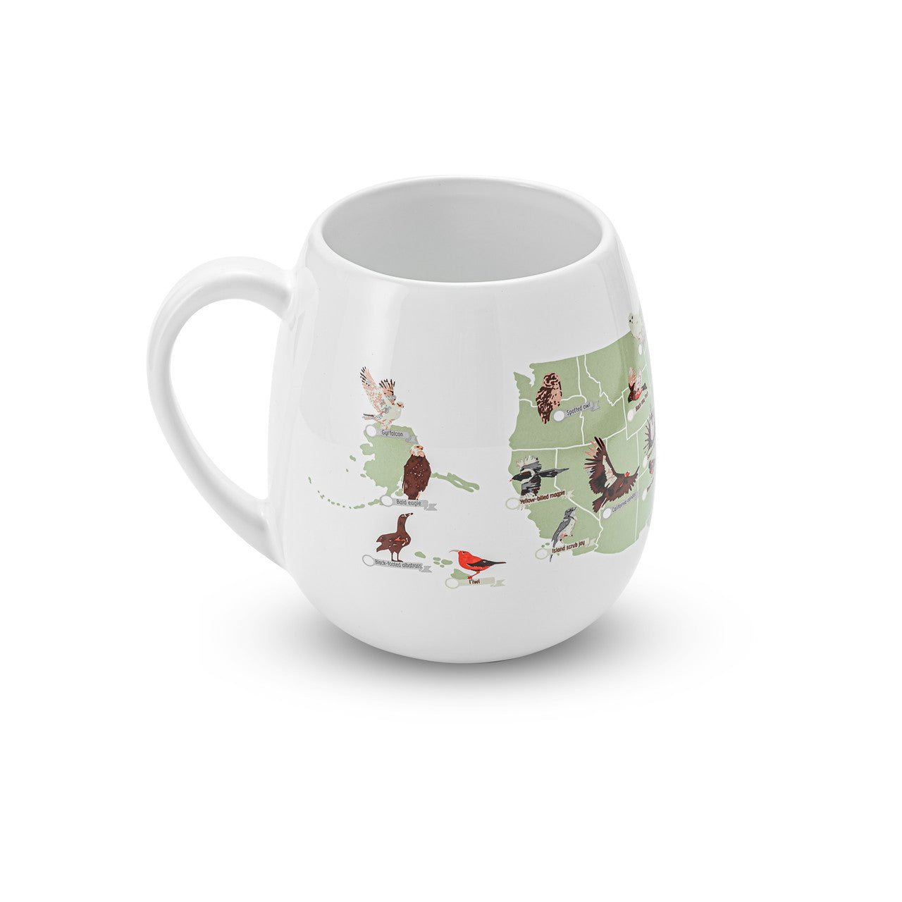 Trouvaille Global US Birder's Checklist mug oiseaux USA