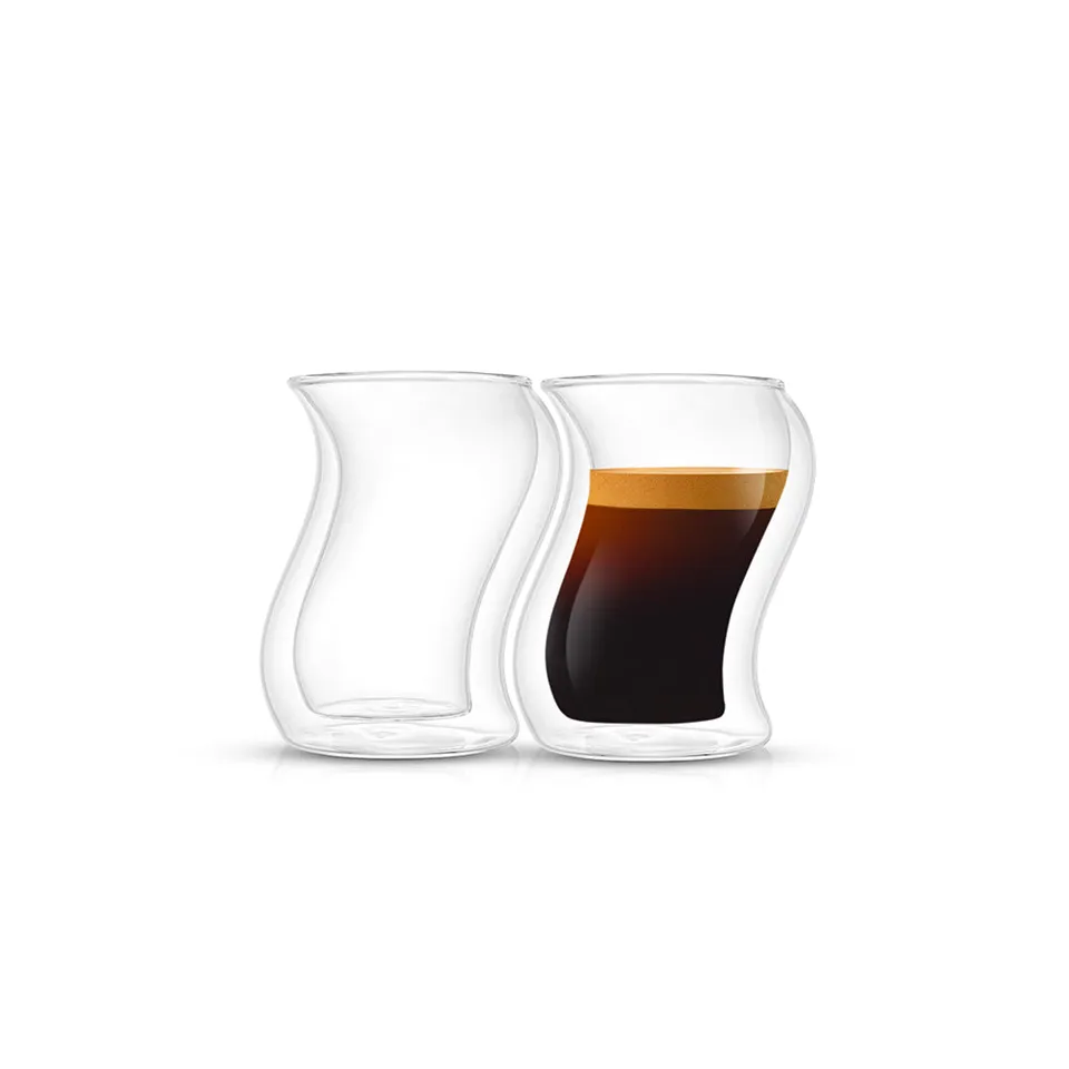 JoyJolt Pivot tasse espresso double paroi lot 2 6 cl