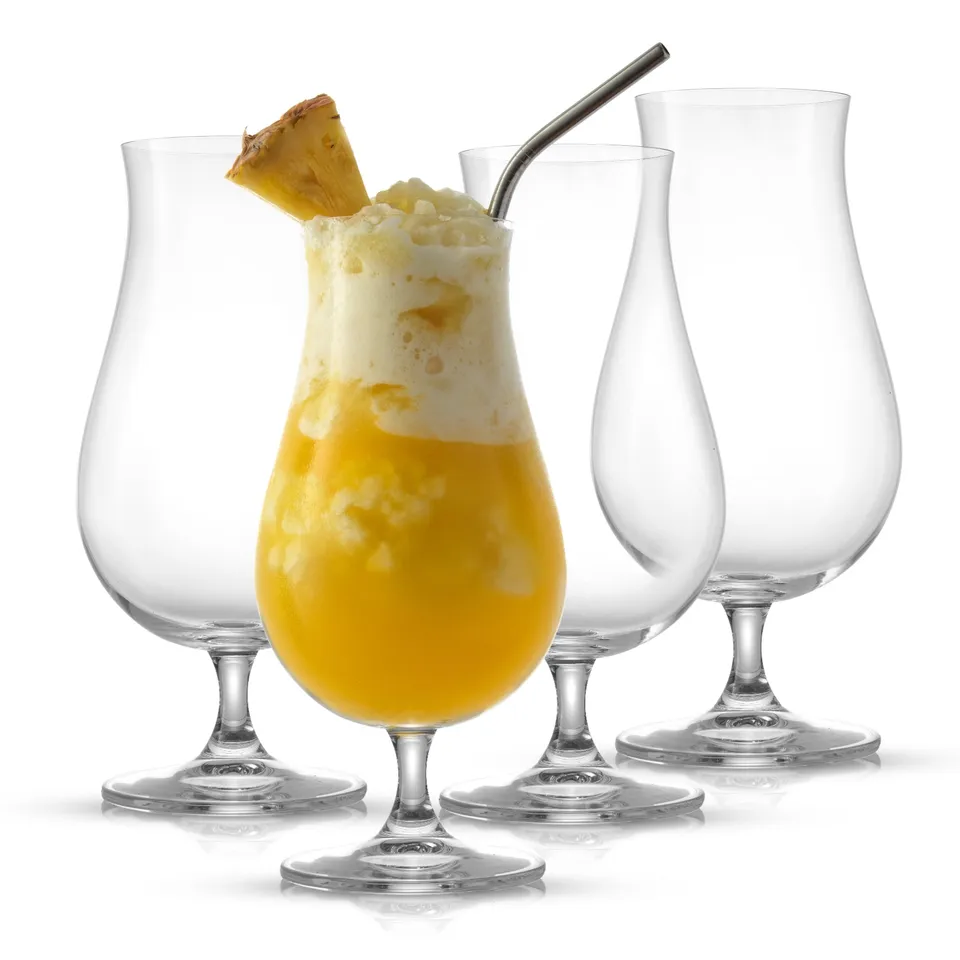 JoyJolt Terran verre cocktail hurricane 62 cl lot de 4 sur pied